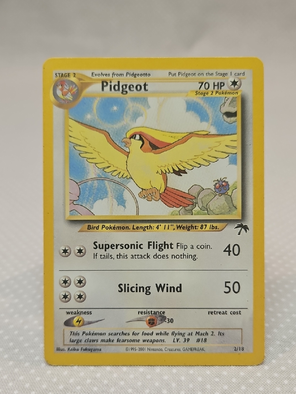 2001 Pokemon Pidgeot 2/18 Southern Islands
